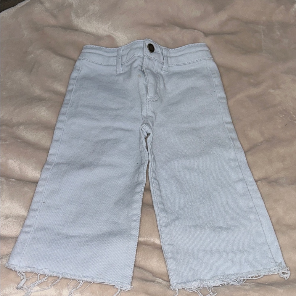 Kids White Denim Jeans